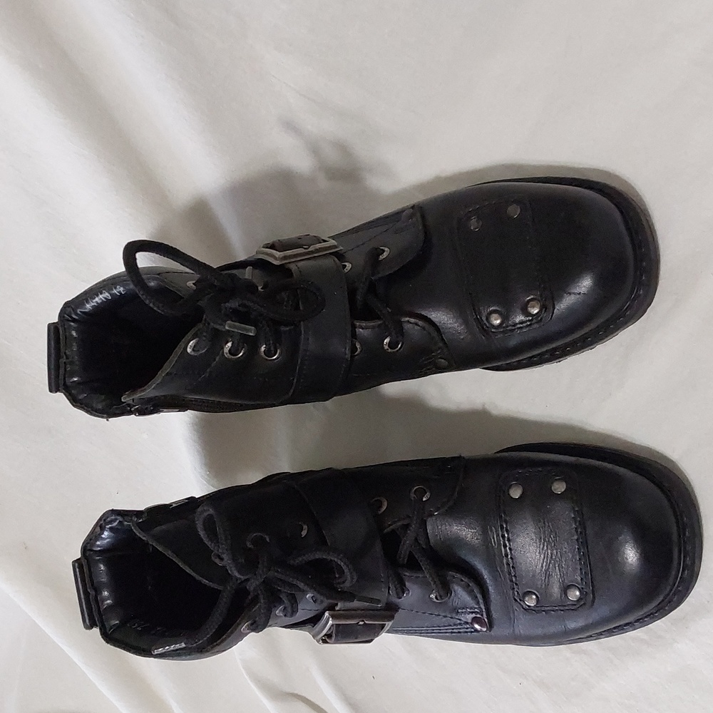 Martio biker leather boots size 7.5